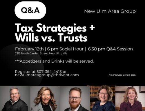 Tax Strategies + Wills vs. Trusts = Q&A Event